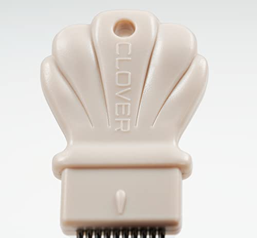Clover Picot Comb Taupe - Small Hair Styling Comb for Personal Care