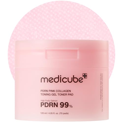 Medicube PDRN Pink Collagen Jelly Toner Pads for Radiance & Soothing