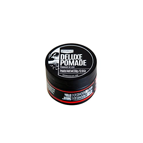 Uppercut Deluxe Deluxe Pomade Midi 0.9 oz – Strong Hold, High Shine, Water-Based
