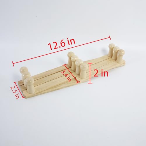 AMAPON Expandable Accordion Wall Hanger with 10 Pegs for Coats, Hats, and More