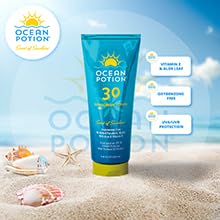 Ocean Potion SPF 30 Sunscreen Body Lotion - Broad Spectrum UVA/UVB, Water-Resistant, Aloe & Vitamin E, 6.8 oz