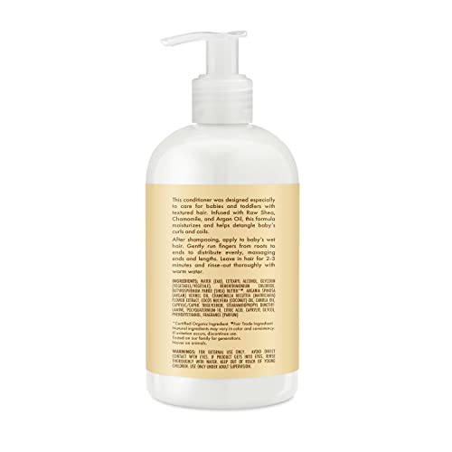 SheaMoisture Baby Conditioner Raw Shea Chamomile & Argan Oil 13oz - Hypoallergenic & Tear-Free