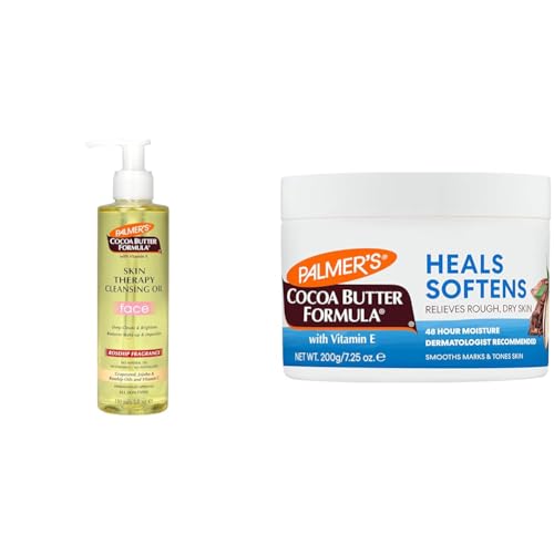 Palmer's Cocoa Butter Skin Therapy Facial Oil & Body Lotion Bundle