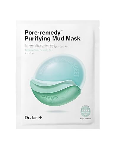 Dr.Jart+ Pore Remedy Purifying Mud Mask - Korean Sheet Mask for Oily Skin