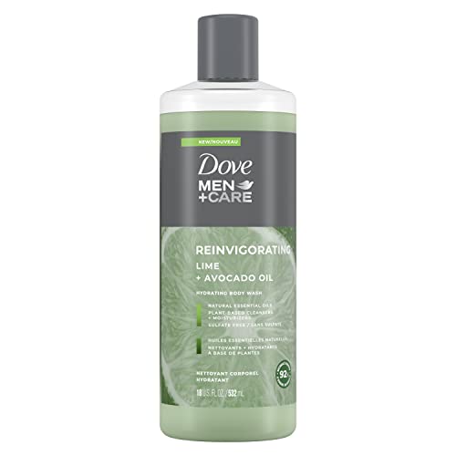 Dove Men+Care Lime + Avocado Oil Body Wash, 18 Fl Oz (532 mL)
