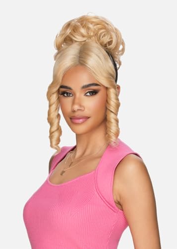 Vivica A. Fox Bang N Bun Clip-In Hair Set - Messy Bun & Spiral Bangs