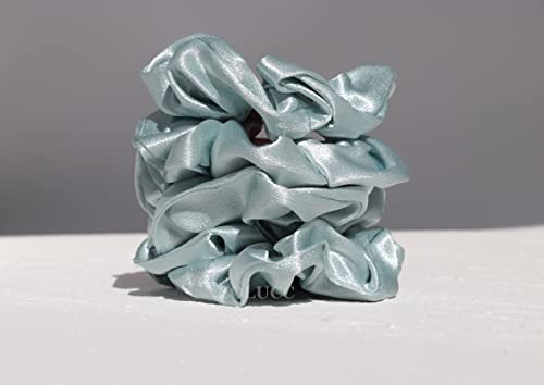 EOLUCC Green Hair Scrunchies 10 Pack for Bridesmaids Bridal Bachelorette Gifts