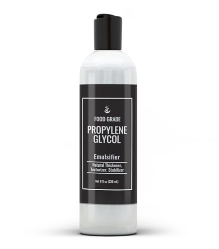 Propylene Glycol 8 fl Oz - Pure Ingredient for Cosmetics, Detergents & Food Use - Pack of 1