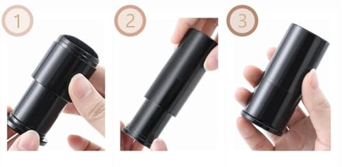 Retractable Kabuki Makeup Brush with Soft Goat Hair for Powder and Blush