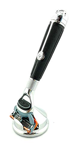 G.B.S Heavyweight Polished Steel Razor Stand for Safety Razors