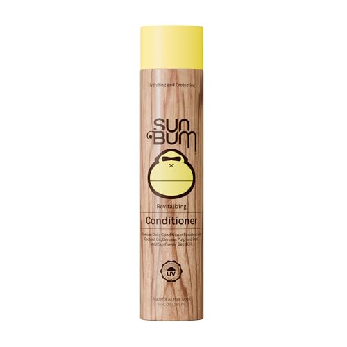Sun Bum Revitalizing Moisturizing Conditioner 10 oz - All Hair Types, Vegan & Sulfate-Free