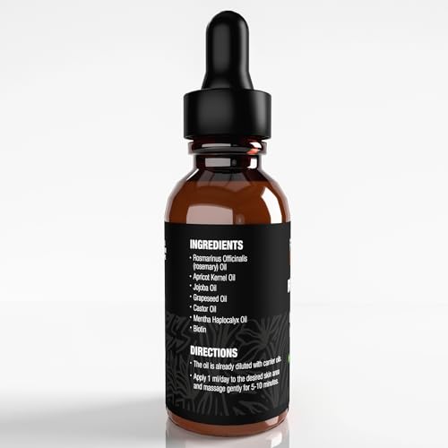Rosemary Oil Blend for Hair Growth - 2 Fl Oz (Pack of 3) | Nourishing Castor & Jojoba Oils