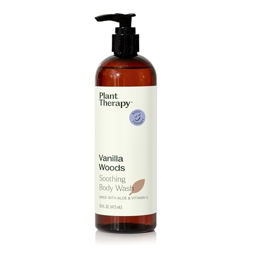 Plant Therapy Vanilla Woods Body Wash 16 oz - Natural & Sulfate Free