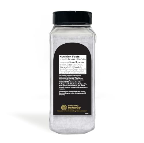 GranAroma Coarse Sea Salt, 35.2 Ounce Finishing & Bath Additive