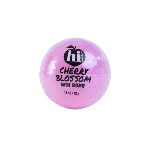 Hi Peach Layne Cherry Blossom Bath Bomb Gift Set - 12 Pack Vegan Spa Kit