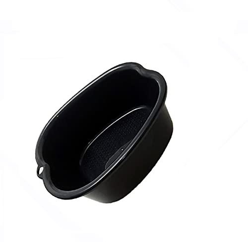 Large Black Foot Soak Tub with Massage - Spa Bath for Pedicures