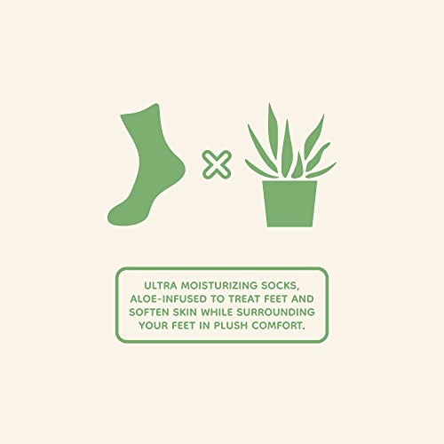 BambooMN Women's Aloe Infused Fuzzy Nylon Spa Socks Assorted A 9-12 - 3 Pairs