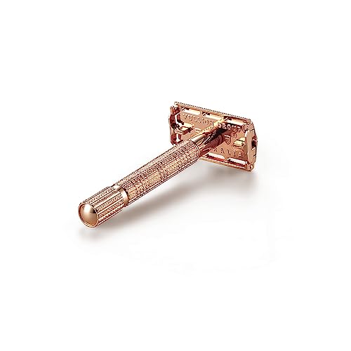 Vikings Blade Eva Safety Razor for Women - Rose Gold, Double Edge Shaver