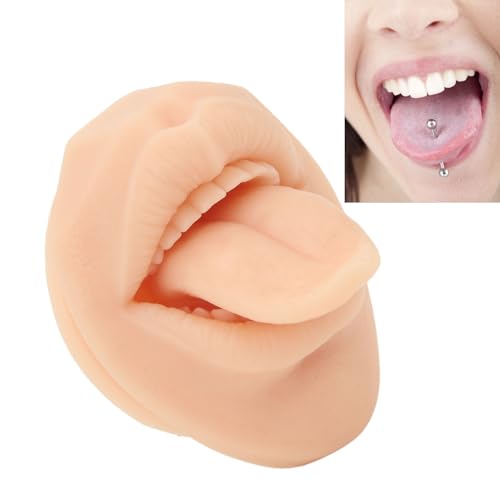Gernie Silicone Tongue Practice Model for Piercing Training & Medical Display