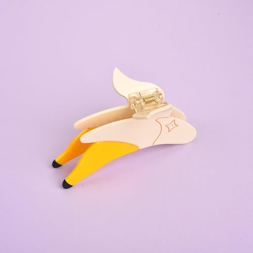 Banana Acetate Fruit Hair Claw Clip for Women - Fun Small Hair accessory