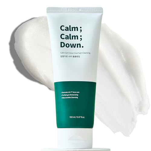 BOTEM Calm Cica Foam Face Wash for Sensitive Skin - Deep Pore Cleansing, Soothing 150ml