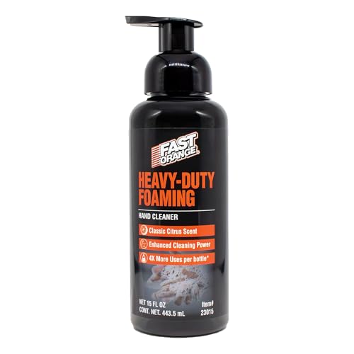 Fast Orange Heavy-Duty Foaming Hand Cleaner - 15 Fl Oz, Grease & Oil Remover