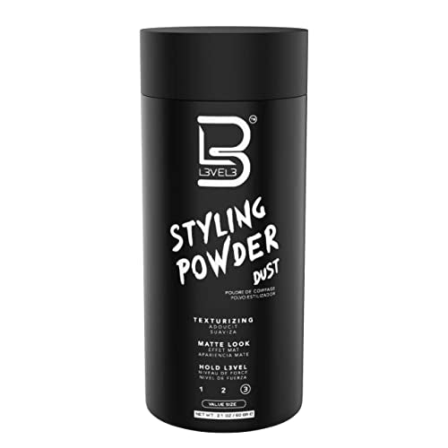 L3 Level 3 Hair Texture Powder for Men - Matte Finish Volumizing Powder