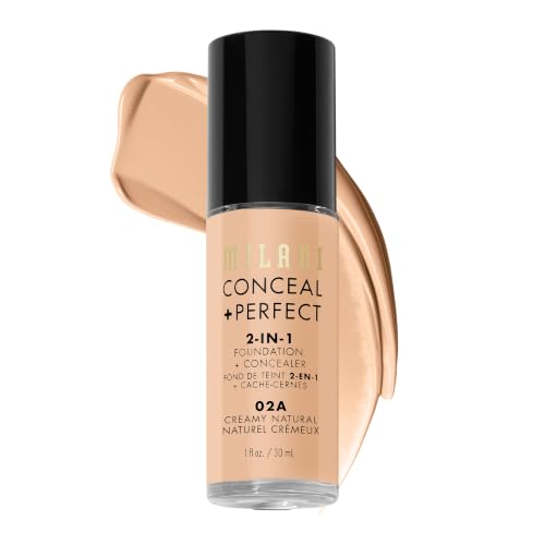Milani Conceal + Perfect 2-in-1 Foundation + Concealer 02A Creamy Natural - 1 oz