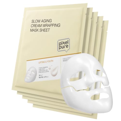 PIXELPURE NAD+ Slow Aging Cream Sheet Mask - Firming & Hydrating K-Beauty