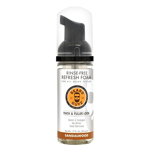 Rinse-Free Beard Cleanser Foam with Biotin & Collagen - 1.7 oz
