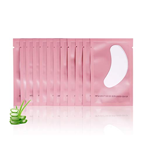Voncasen 100 Pairs Eye Gel Pads for Eyelash Extensions – Under-Eye Patches, Comfortable & Cool