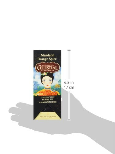 Celestial Seasonings Mandarin Orange Spice Herbal Tea - 25 Bags (Pack of 2)