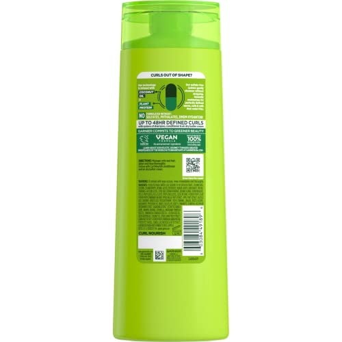 Garnier Fructis Curl Nourish Sulfate-Free Shampoo, 12.5 Fl Oz - Pack of 3