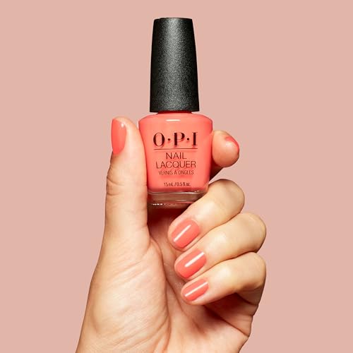 OPI Cajun Shrimp Nail Polish - Bold Orange Crème, Fast Drying