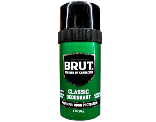 BRUT Classic Round Stick Deodorant - 2.5 Ounce Pack of 4, Unisex