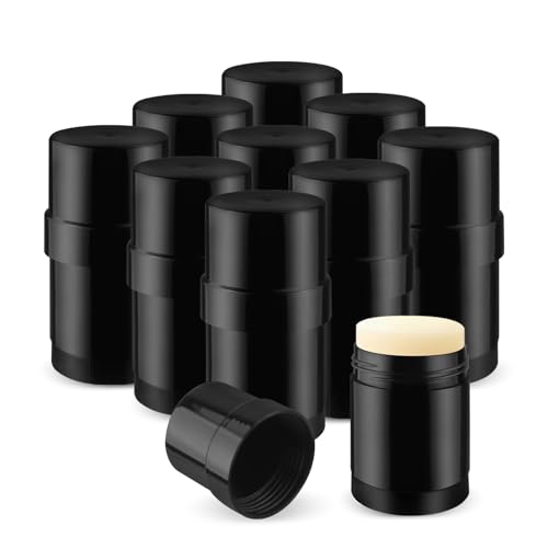 Wresty 30g Empty Deodorant Containers - 10 Pack Refillable Twist-Up Tubes
