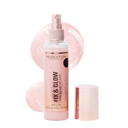 Makeup Revolution Fix & Glow Illuminating Spray - 3.38 Fl Oz