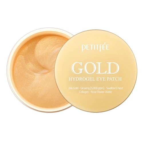 Petitfee 24K Gold Hydrogel Eye Patches 60 Sheets - Moisturizing & Brightening