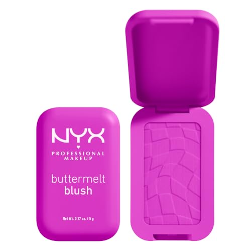 NYX Buttermelt Powder Blush - Fade & Transfer-Resistant, Vegan