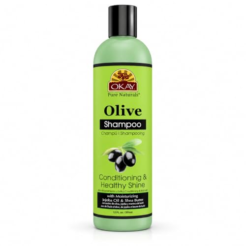 OKAY Olive Oil Shampoo for All Hair Types - Sulfate-Free Moisturizing Wash