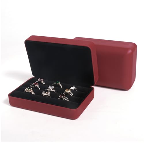 Travel Jewelry Organizer Box - Portable Ring Storage Case for Women