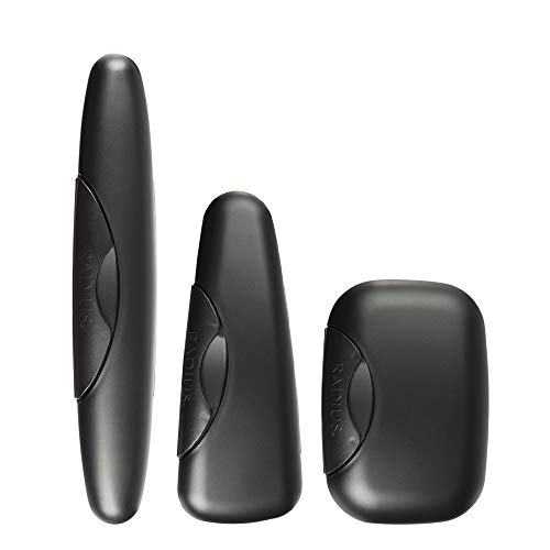 RADIUS 3-Piece Travel Case Kit - BPA-Free Toothbrush, Soap & Razor Storage