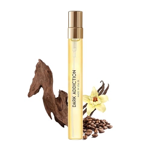 Dark Addiction Pheromone Perfume Oil for Women & Men - Amber Vanilla Travel Size 0.4oz