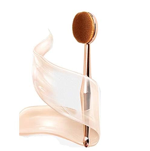 Oval Makeup Brush Set - Upgraded Fast Flawless Application for Foundation, Concealer & Blush | 10-Piece Set