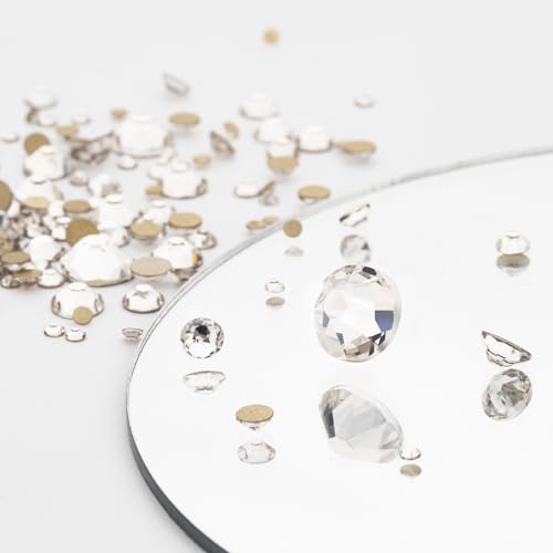 Novani Crystal Clear Flat Back Rhinestones, SS6, 1440pcs Non-Hotfix