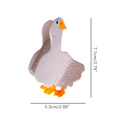 Goose Acetate Hair Clip - Funny Big Claw Clip for Women