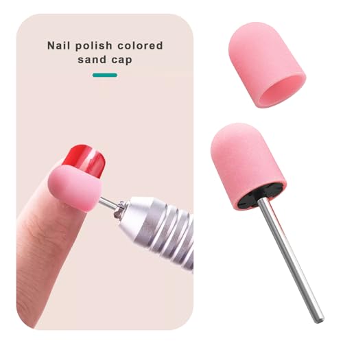 Create Idea 11pcs Nail Sanding Caps Set 16mm x 25mm for Natural & Artificial Nails