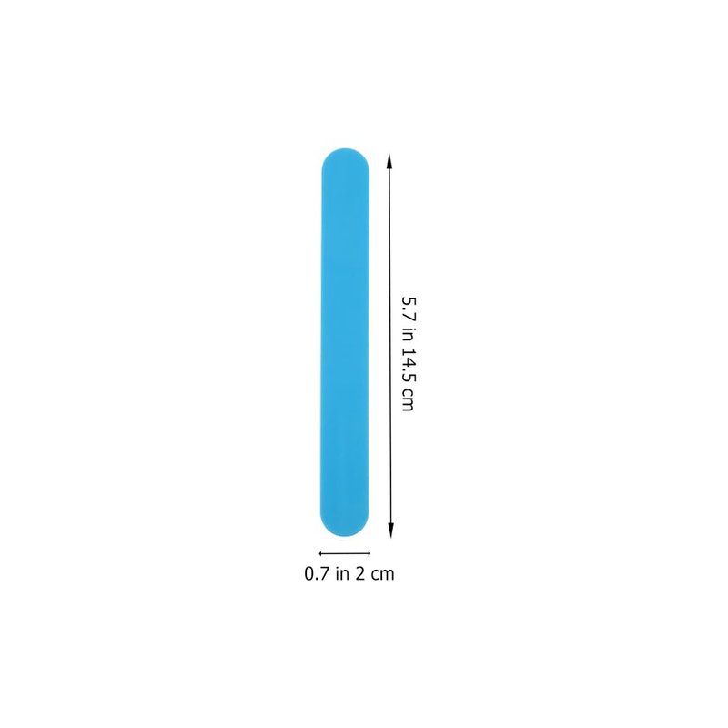 POPETPOP 25 Pack Tongue Depressors, Sturdy Plastic Tongue Scrapers for Oral Cavity Diagnostic, Reusable Flavored Depressors with Smooth Edge for Medical Laboratory Use (Blue)