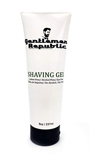 Gentlemen Republic Shaving Gel, 8oz Alcohol-Free Maximum Glide Formula