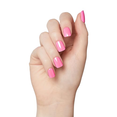 imPRESS No Glue Press On Nails - Color FX 'Late Night', Pink, Short Squoval, 30 Nails Kit